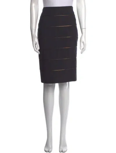 Pre-owned Brunello Cucinelli Virgin Wool Knee-length Skirt In Gray