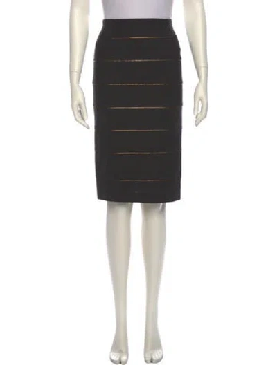 Pre-owned Brunello Cucinelli Virgin Wool Knee-length Skirt In Gray