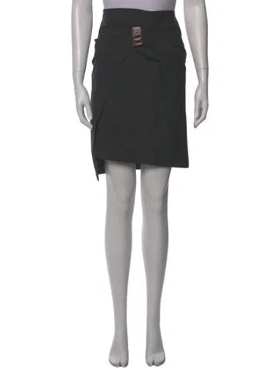 Pre-owned Brunello Cucinelli Virgin Wool Knee-length Skirt In Gray