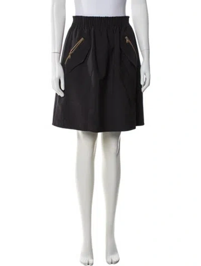 Pre-owned Brunello Cucinelli Virgin Wool Knee-length Skirt In Gray