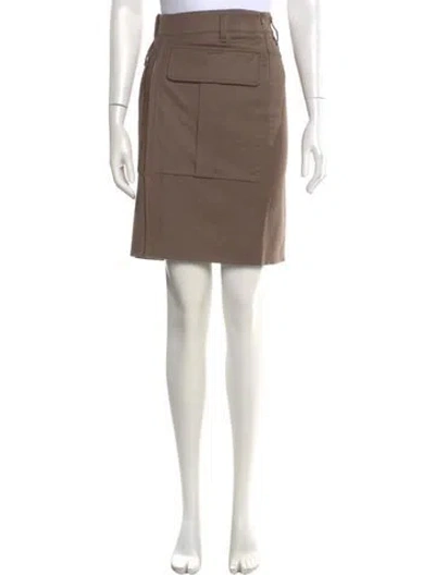 Pre-owned Brunello Cucinelli Virgin Wool Knee-length Skirt In Neutral