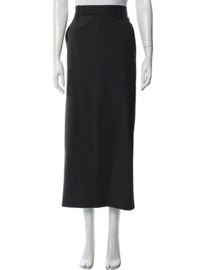 Pre-owned Brunello Cucinelli Virgin Wool Long Skirt W/ Tags In Grey