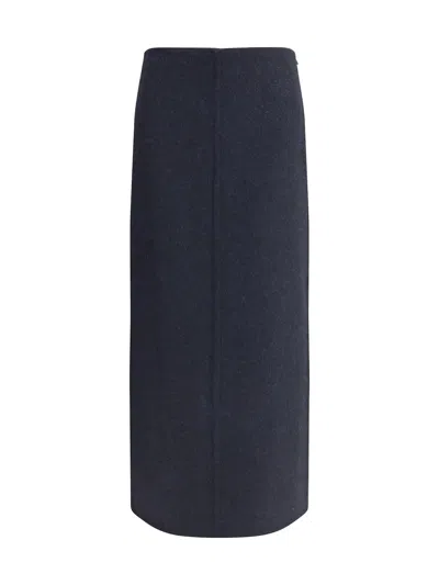 BRUNELLO CUCINELLI VIRGIN WOOL MIDI SKIRT