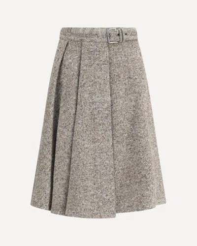 BRUNELLO CUCINELLI VIRGIN WOOL MIDI SKIRT