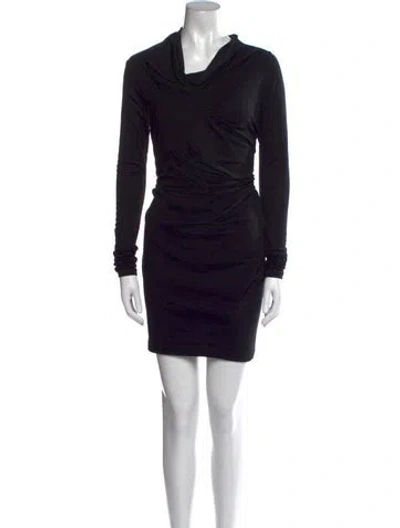 Pre-owned Brunello Cucinelli Virgin Wool Mini Dress In Blue