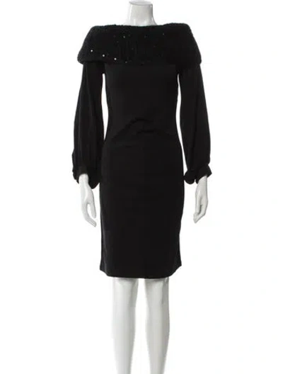Pre-owned Brunello Cucinelli Virgin Wool Mini Dress W/ Tags In Gray