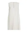 Brunello Cucinelli Virgin Wool Mini Dress In White