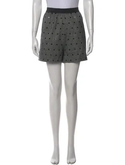 Pre-owned Brunello Cucinelli Virgin Wool Mini Shorts In Black
