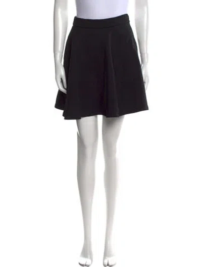 Pre-owned Brunello Cucinelli Virgin Wool Mini Skirt In Black