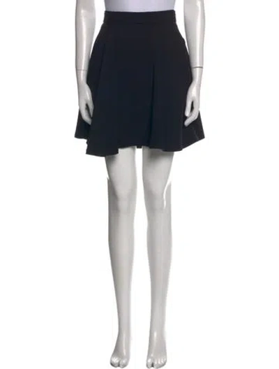 Pre-owned Brunello Cucinelli Virgin Wool Mini Skirt In Black