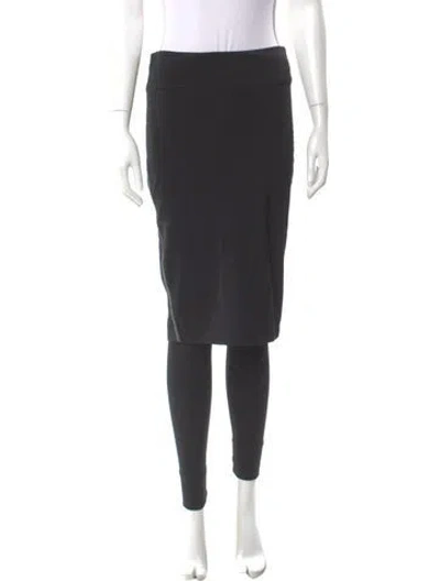 Pre-owned Brunello Cucinelli Virgin Wool Mini Skirt In Black