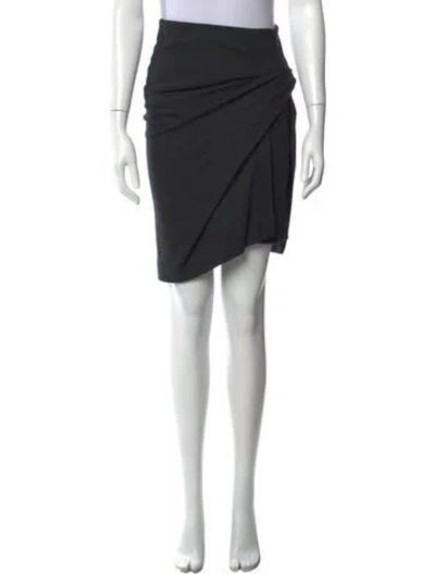 Pre-owned Brunello Cucinelli Virgin Wool Mini Skirt In Gray