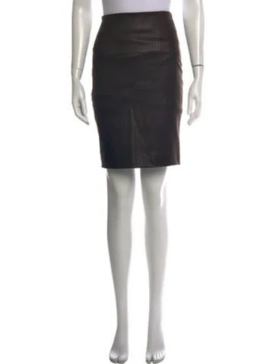 Pre-owned Brunello Cucinelli Virgin Wool Mini Skirt In Green