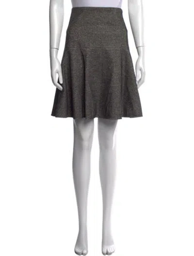 Pre-owned Brunello Cucinelli Virgin Wool Mini Skirt W/ Tags In Brown