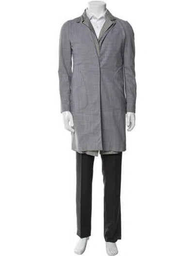 Pre-owned Brunello Cucinelli Virgin Wool Overcoat In Gray