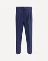 Brunello Cucinelli Virgin Wool Pants In Blue