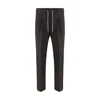Brunello Cucinelli Virgin Wool Pants In Black