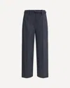 Brunello Cucinelli Women Virgin Wool Trousers With Belt In Gray