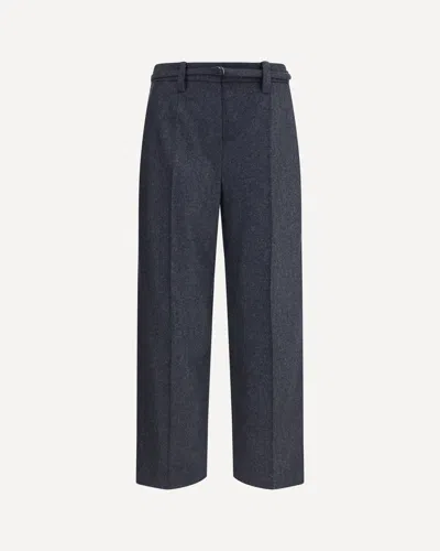 Brunello Cucinelli Virgin Wool Pants In Gray