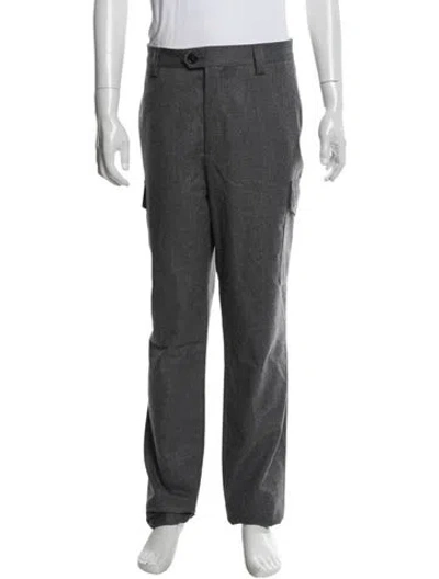 Pre-owned Brunello Cucinelli Virgin Wool Pants In Gray