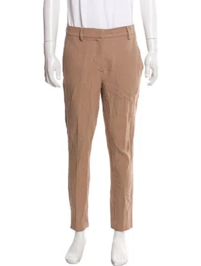Pre-owned Brunello Cucinelli Virgin Wool Pants In Neutral