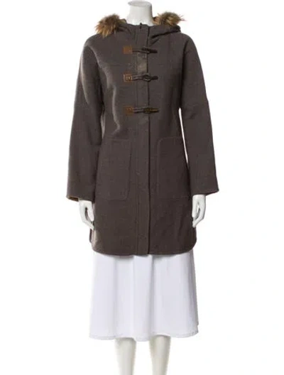 Pre-owned Brunello Cucinelli Virgin Wool Parka In Gray