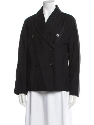 Pre-owned Brunello Cucinelli Virgin Wool Plaid Print Jacket In Gray