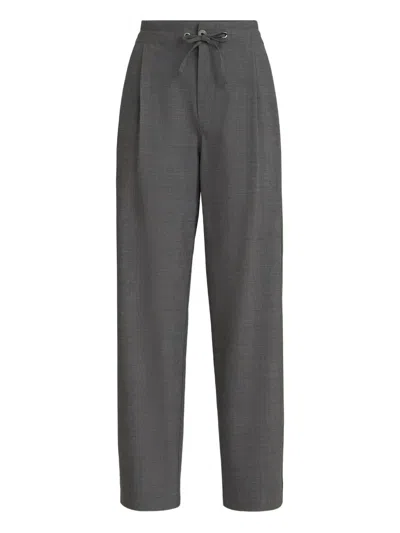 Brunello Cucinelli Virgin Wool Polyamide Trousers In Gray