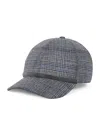 Brunello Cucinelli Prince Of Wales Check Baseball Cap In Blue