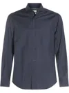 Brunello Cucinelli Virgin Wool Shirt In Blue