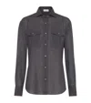 Brunello Cucinelli Shirts In Grey