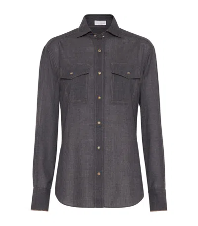 BRUNELLO CUCINELLI VIRGIN WOOL SHIRT