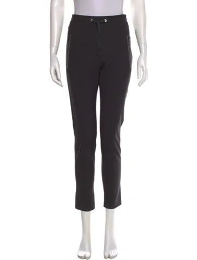 Pre-owned Brunello Cucinelli Virgin Wool Skinny Leg Pants In Black