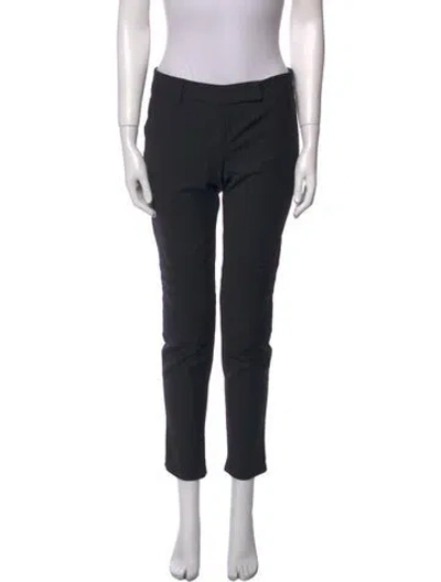 Pre-owned Brunello Cucinelli Virgin Wool Skinny Leg Pants In Black