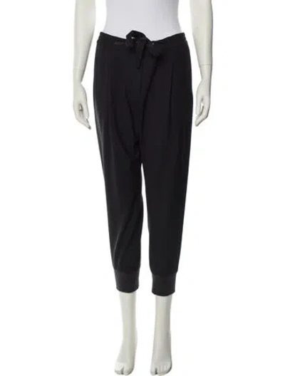 Pre-owned Brunello Cucinelli Virgin Wool Skinny Leg Pants In Black
