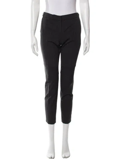 Pre-owned Brunello Cucinelli Virgin Wool Skinny Leg Pants In Black