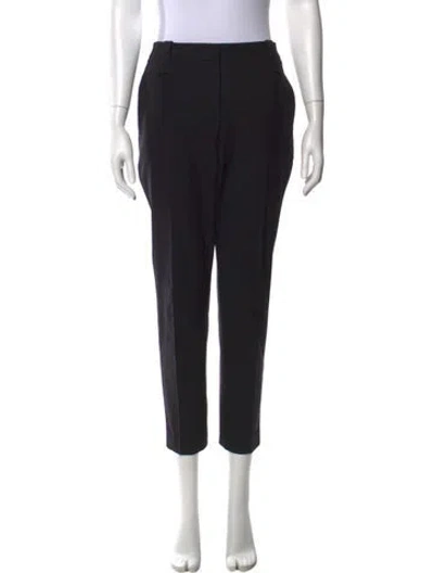 Pre-owned Brunello Cucinelli Virgin Wool Skinny Leg Pants In Black