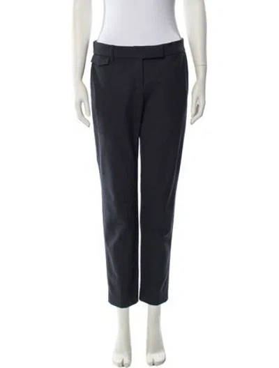 Pre-owned Brunello Cucinelli Virgin Wool Skinny Leg Pants In Blue