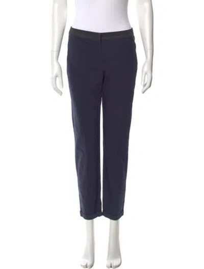 Pre-owned Brunello Cucinelli Virgin Wool Skinny Leg Pants In Blue