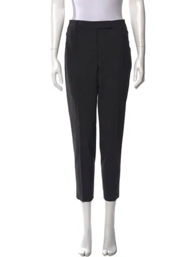 Pre-owned Brunello Cucinelli Virgin Wool Skinny Leg Pants In Gray