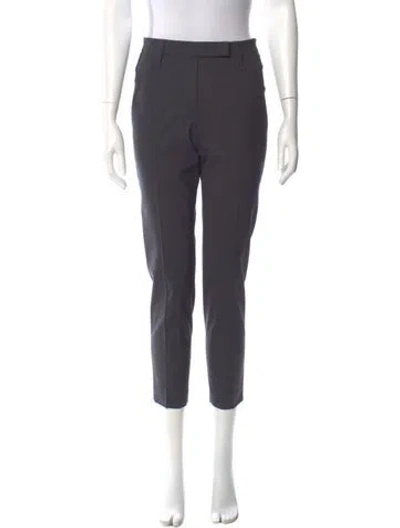 Pre-owned Brunello Cucinelli Virgin Wool Skinny Leg Pants In Gray