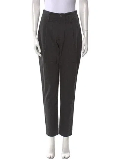 Pre-owned Brunello Cucinelli Virgin Wool Skinny Leg Pants In Gray