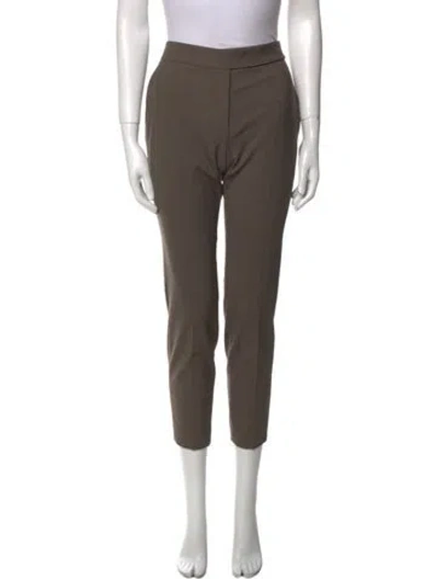 Pre-owned Brunello Cucinelli Virgin Wool Skinny Leg Pants In Gray