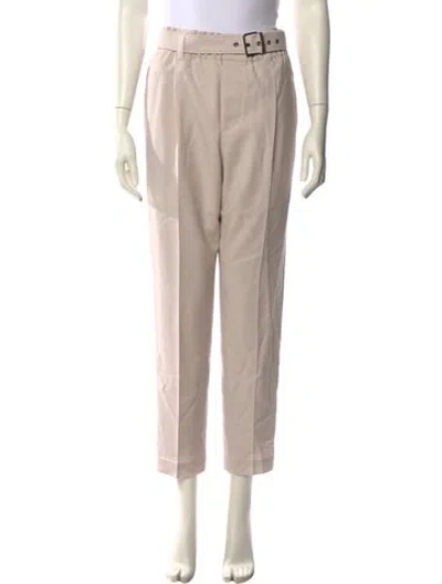 Pre-owned Brunello Cucinelli Virgin Wool Skinny Leg Pants W/ Tags In Neutral