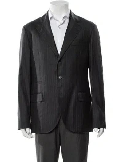 Pre-owned Brunello Cucinelli Virgin Wool Sport Coat W/ Tags In Gray