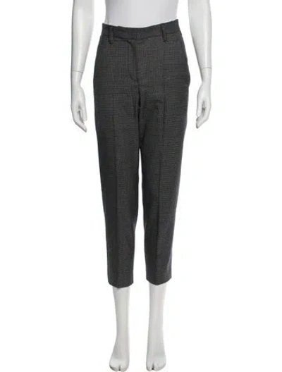 Pre-owned Brunello Cucinelli Virgin Wool Straight Leg Pants In Black