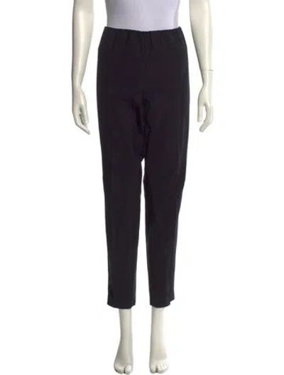 Pre-owned Brunello Cucinelli Virgin Wool Straight Leg Pants In Black