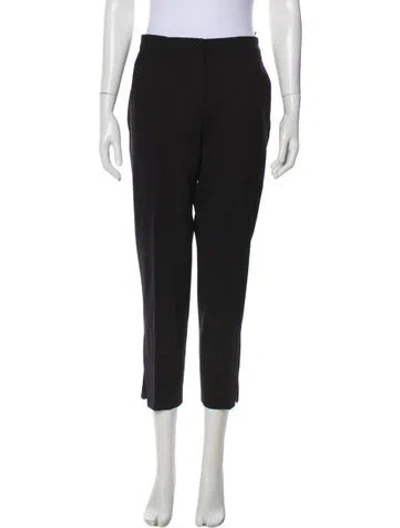 Pre-owned Brunello Cucinelli Virgin Wool Straight Leg Pants In Black