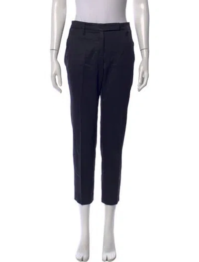 Pre-owned Brunello Cucinelli Virgin Wool Straight Leg Pants In Black