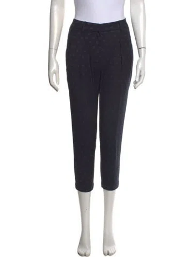Pre-owned Brunello Cucinelli Virgin Wool Straight Leg Pants In Black